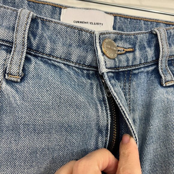 Current/Elliot Size 28 Blue Distressed Jeans - Picture 5 of 10
